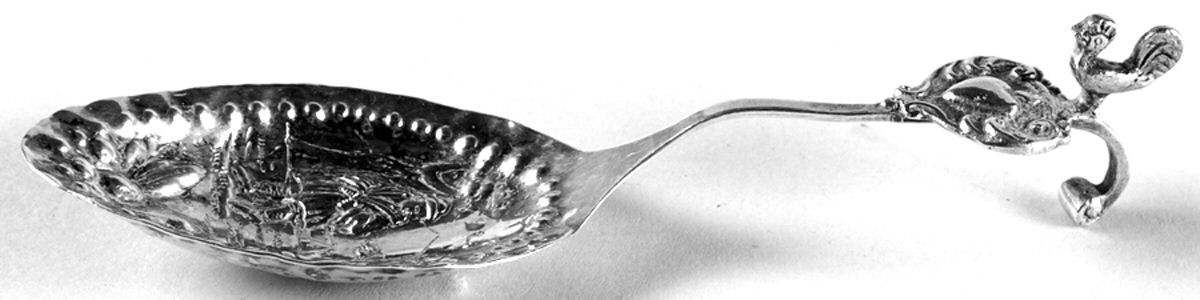 Denmark Sterling Flatware Monkey Spoon by Unknown Mfg Silver-1