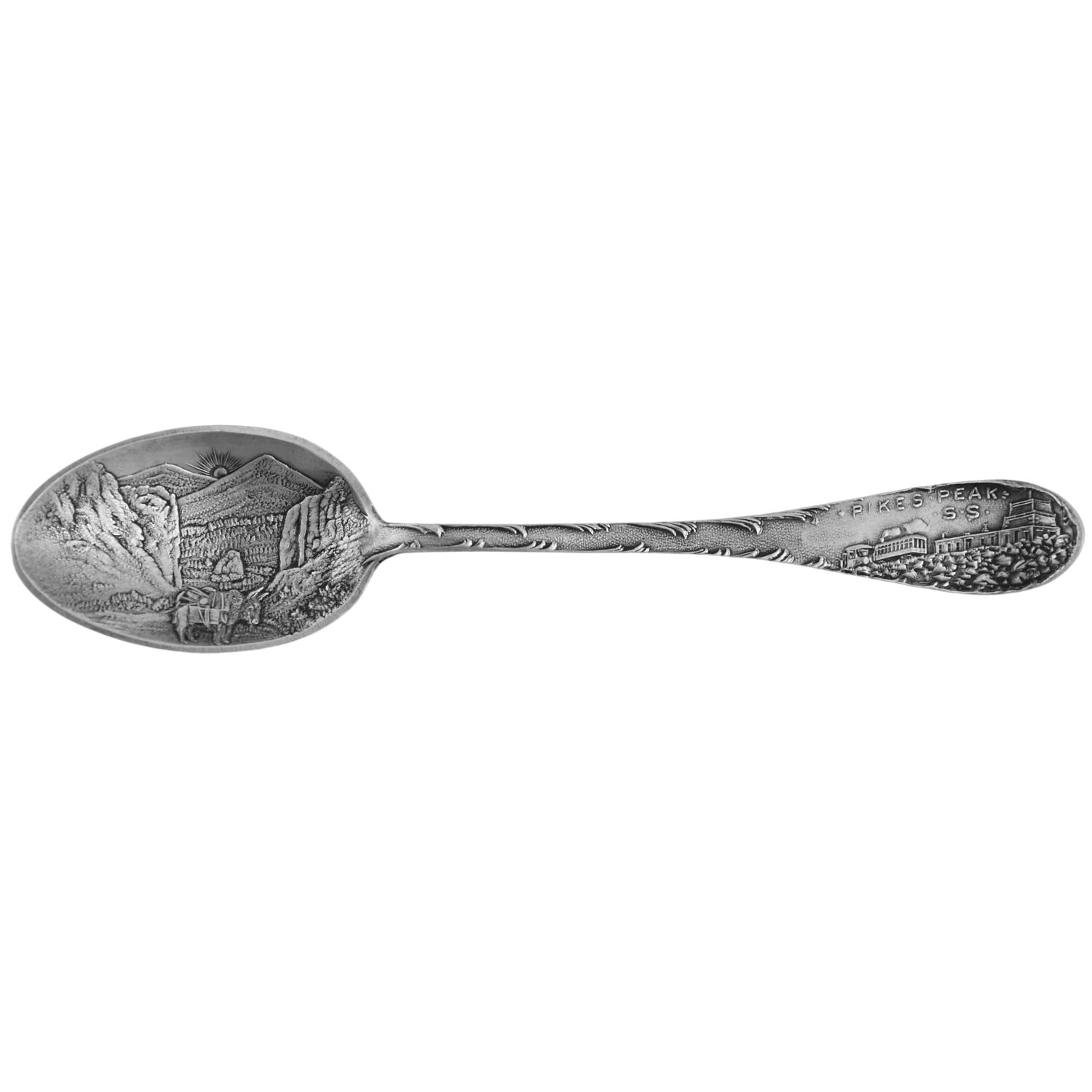 States & Cities Souvenir Spoons (Sterling) Colorado Individual Salt Spoon by Unknown Mfg Silver-1