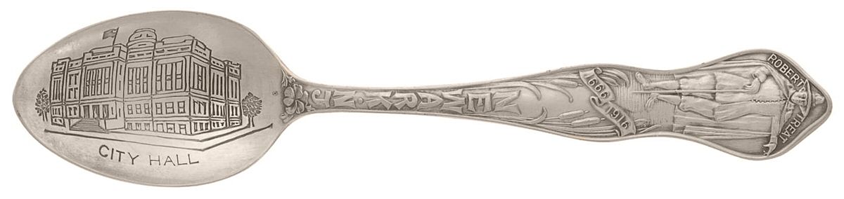 States & Cities Souvenir Spoons(Slvp) New Jersey Teaspoon by Unknown Mfg Silver-1