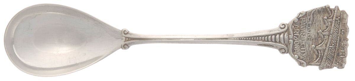 States & Cities Souvenir Spoons(Slvp) Arizona Egg Spoon by Unknown Mfg Silver-1