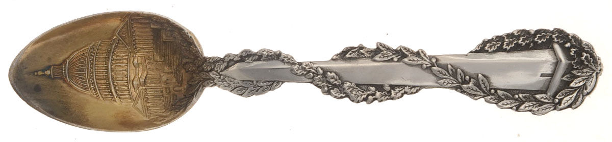 Sterling Souvenir Spoons Washington Dc Demitasse Spoon by Unknown Mfg Silver-1