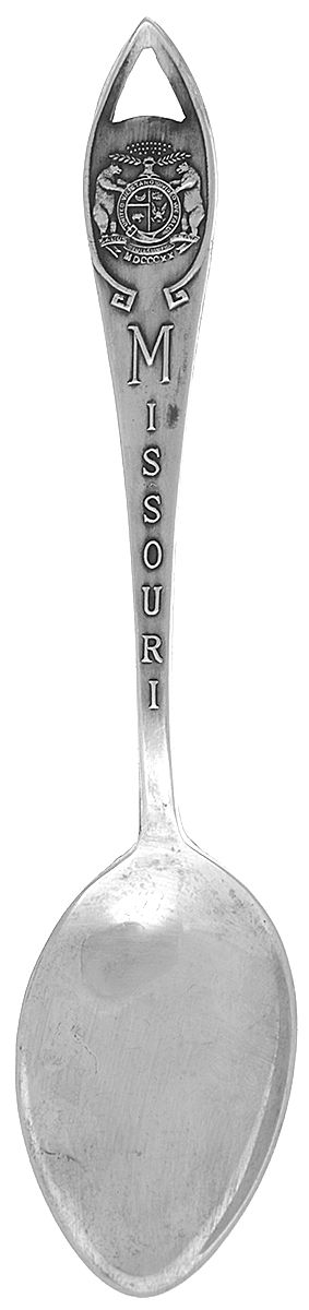 Sterling Souvenir Spoons Missouri Teaspoon by Unknown Mfg Silver-1
