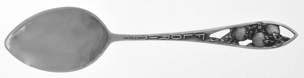 Sterling Souvenir Spoons Florida Demitasse Spoon by Unknown Mfg Silver-1