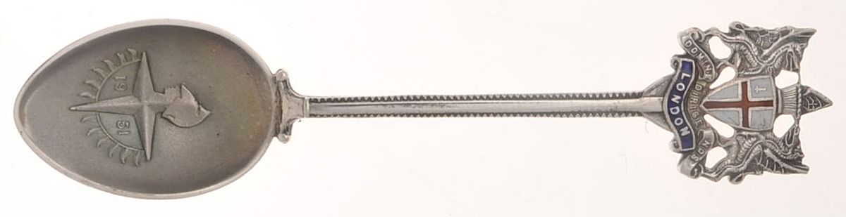 Sterling Souvenir Spoons Demitasse Spoon by Unknown Mfg Silver-1