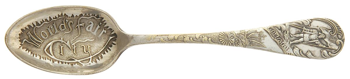 States & Cities Souvenir Spoons (Silverplate) Illinois Demitasse Spoon by U.S. Sterling-1