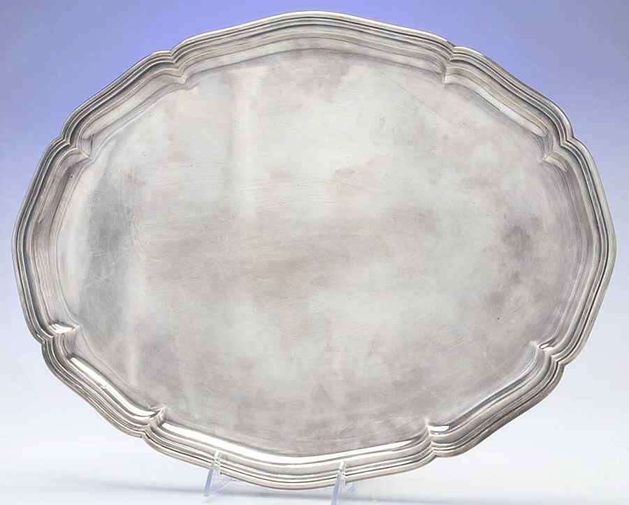76141 (Hollowware) 18" Oval Serving Platter by Wilhelm Binder-1