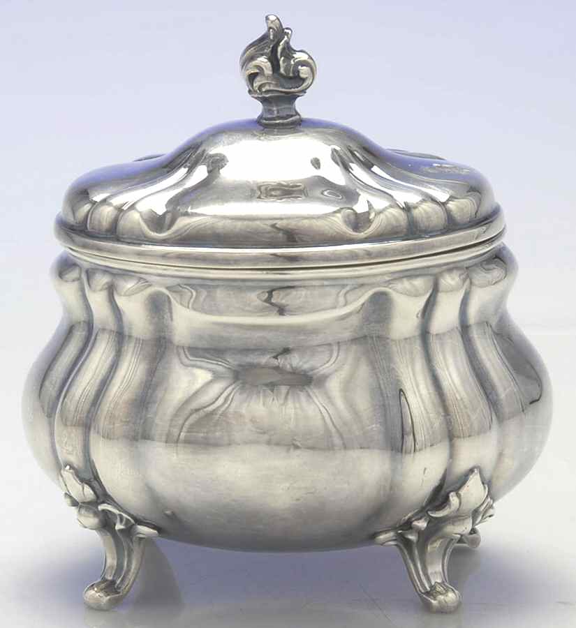 76141 (Hollowware) Sugar Bowl & Lid by Wilhelm Binder-1
