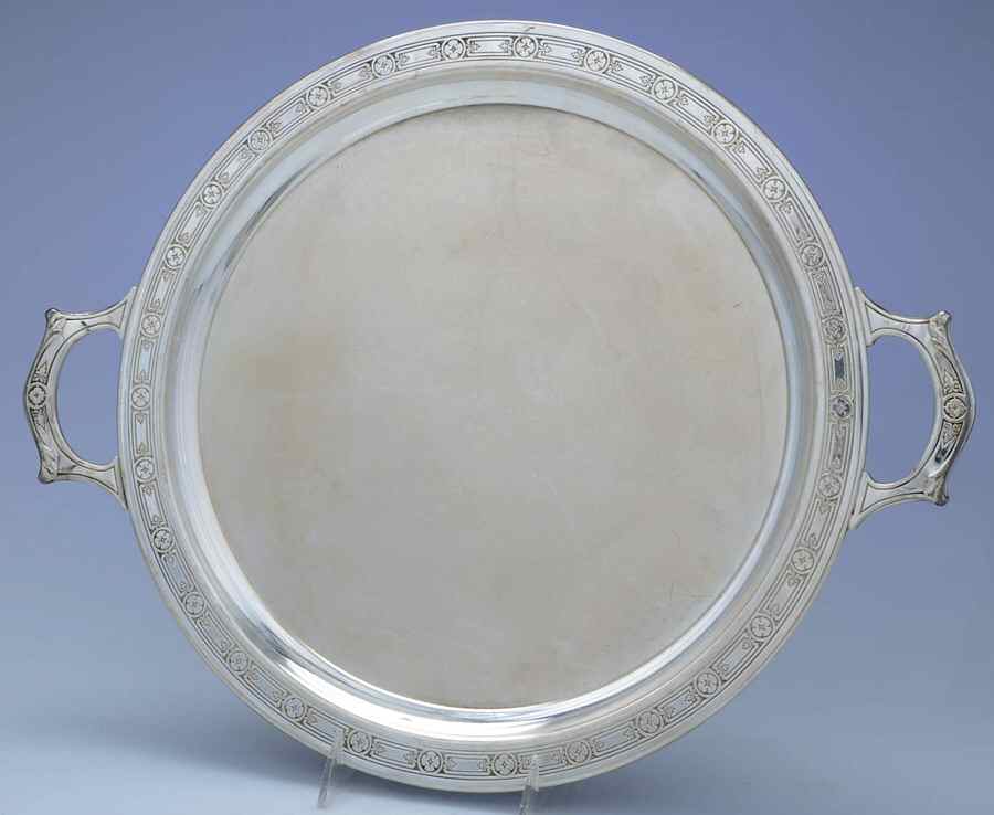 UNS6 (Silverplate, Hollowware) Waiter Tray by Universal Silver-1