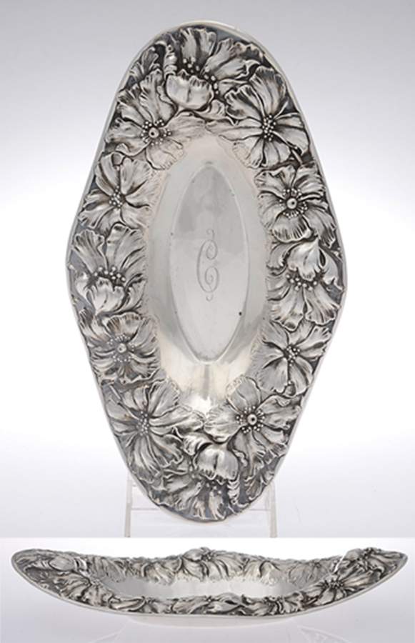0332 (Sterling, Hollowware) 12" Bread Tray by Unger Brothers-1