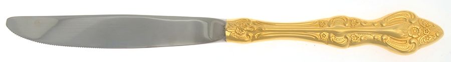 Romantic Rose (Gold Electroplate) Modern Hollow Knife by Unknown Mfg Silver-1