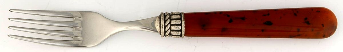 Florentine-Marbleized Brown Individual Salad Fork by Vietri-1
