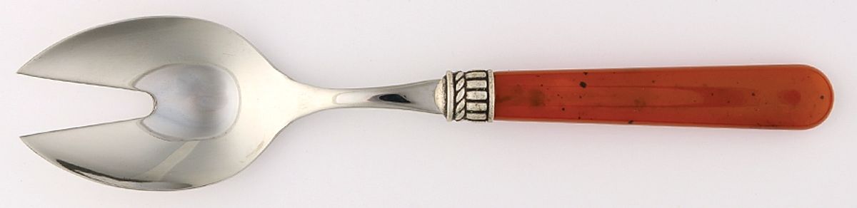 Florentine-Marbleized Brown Solid Salad Serving Fork by Vietri-1