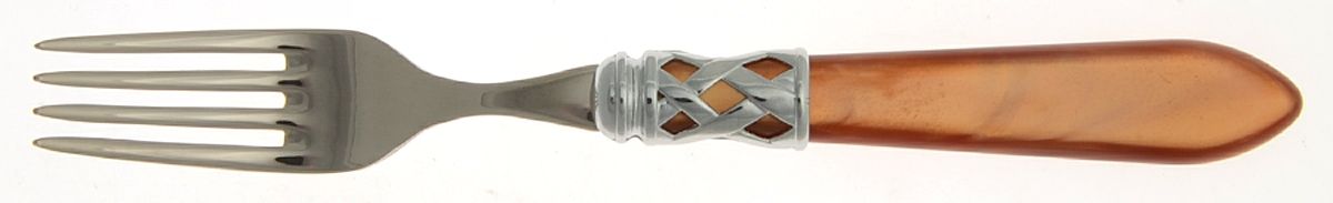 Aladdin-Pearlized Brown (Antique Lattice) Individual Salad Fork by Vietri-1