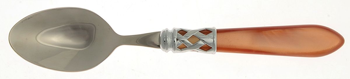 Aladdin-Pearlized Brown (Antique Lattice) Place/Oval Soup Spoon by Vietri-1