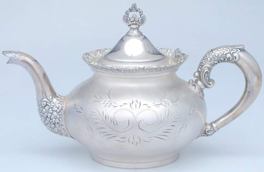 468 (Silverplate, Hollowware) Teapot by Van Bergh-1