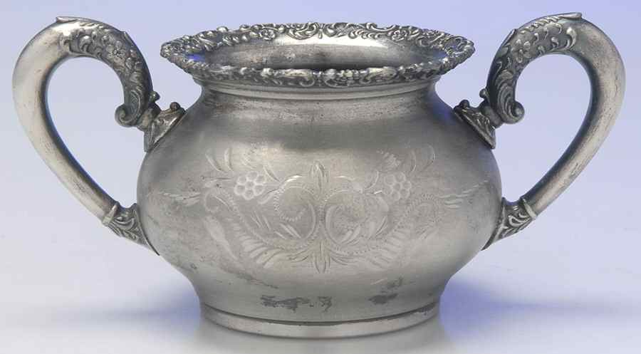 468 (Silverplate, Hollowware) Sugar Bowl No Lid by Van Bergh-1