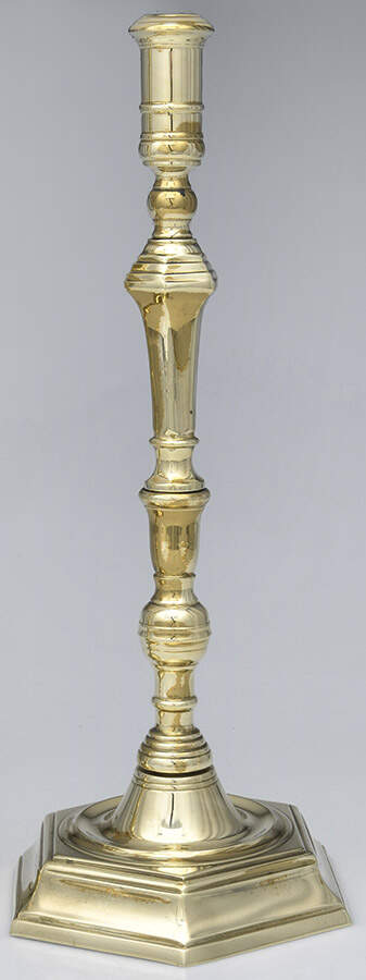 Brassware Collection (Hollowware) 15" Candlestick by Virginia Metalcrafters-1