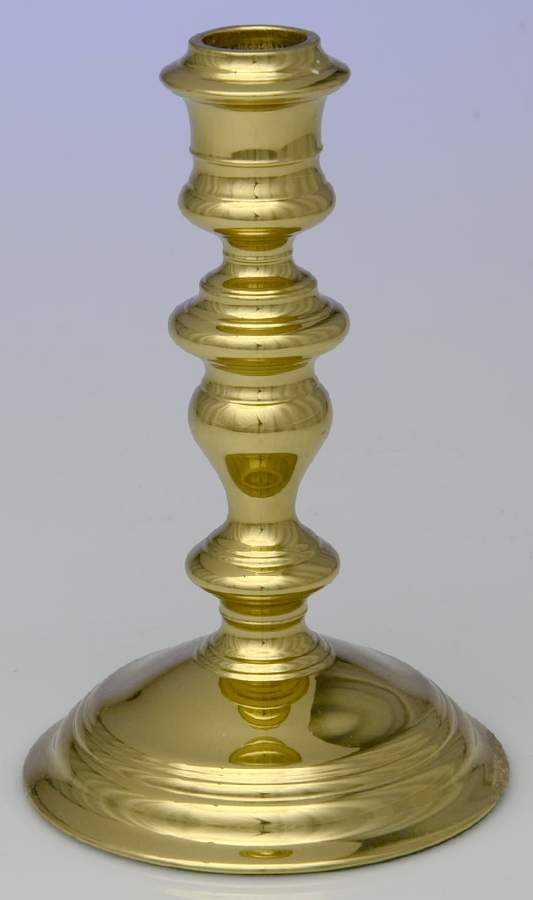 Brassware Collection (Hollowware) 6" Candlestick by Virginia Metalcrafters-1