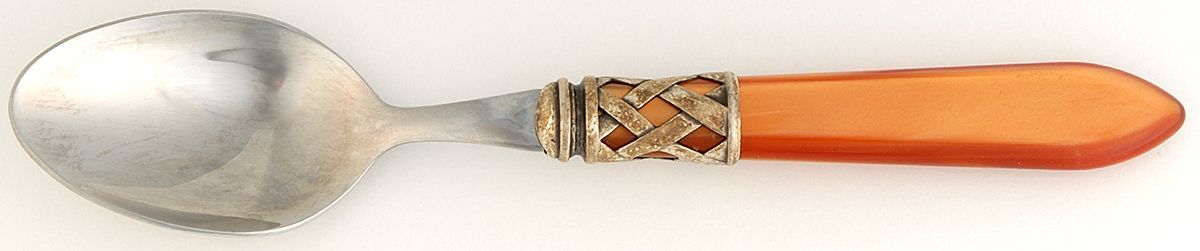 Aladdin-Pearlized Brown (Brilliant Lattice) Place/Oval Soup Spoon by Vietri-1