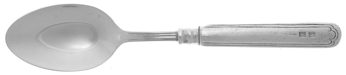 Filet (Pewter) Dessert/Oval Soup Spoon by Valpeltro-1