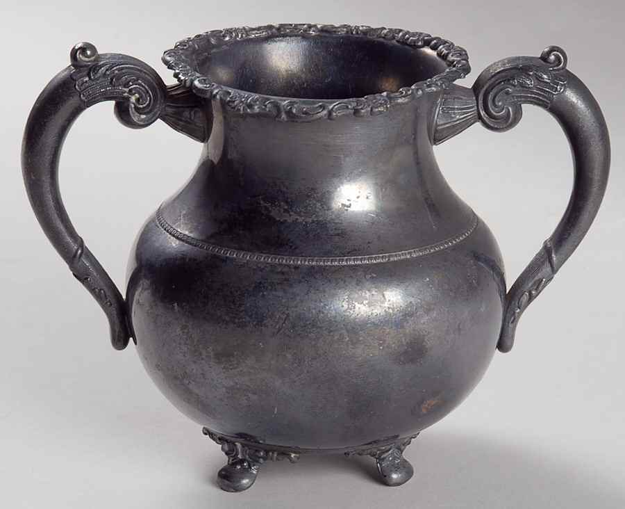 460 (Silverplate, Hollowware) Sugar Bowl No Lid by Van Bergh-1