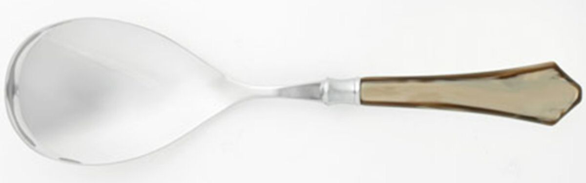 Verona-Taupe (Stainless, Acrylic) Hollow Handle Serving Spoon by Vietri-1