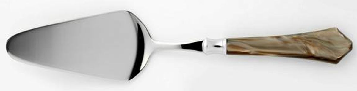 Verona-Taupe (Stainless, Acrylic) Pie Server with Stainless Blade by Vietri-1
