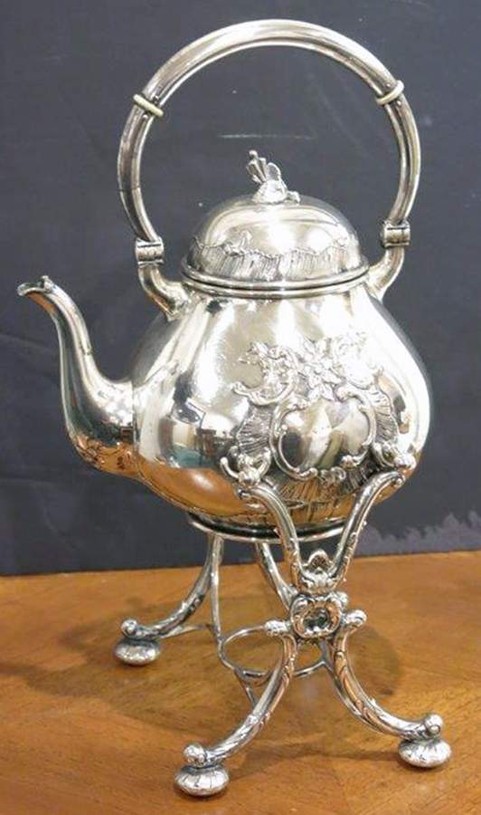 VGS2 (Sterling, Hollowware) Kettle and Stand No Burner by D Vollgold & Sohne-1