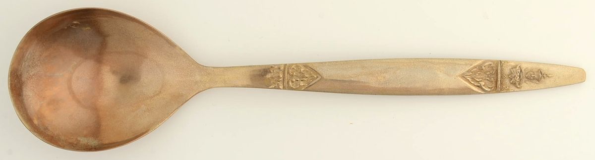 Gold Angel (Bronzeware) Large Solid Serving Spoon by Vu Bronzeware-1