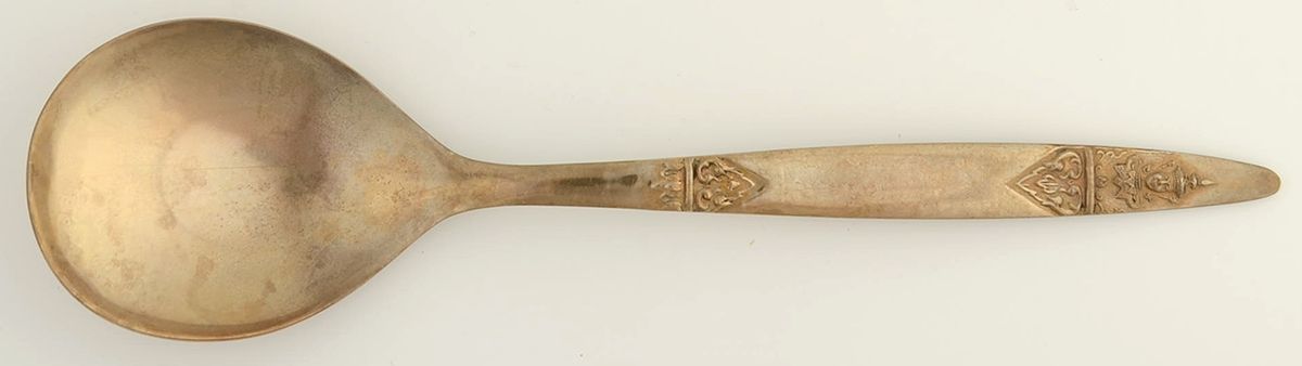 Gold Angel (Bronzeware) Solid Serving Spoon by Vu Bronzeware-1