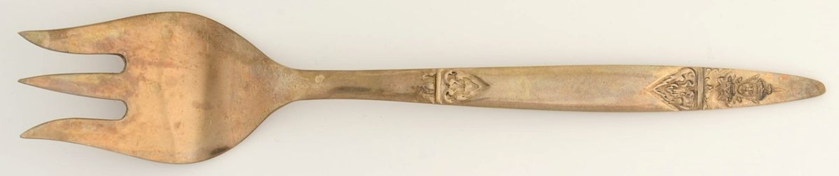 Gold Angel (Bronzeware) Solid Serving Fork by Vu Bronzeware-1
