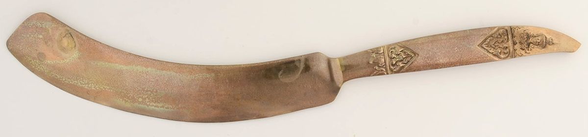 Gold Angel (Bronzeware) Cake Server, Solid Piece by Vu Bronzeware-1