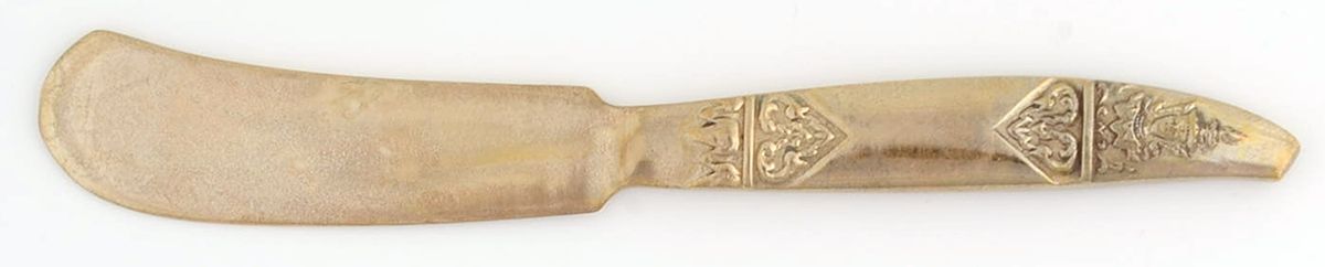 Gold Angel (Bronzeware) Flat Handle Butter Spreader by Vu Bronzeware-1