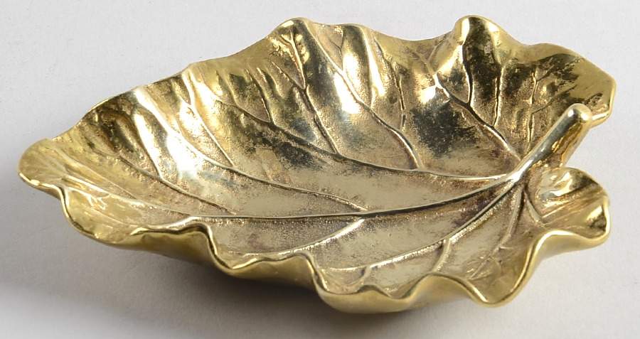 Leaves of the Month (Brass, Hollowware) 5" Leaf Dish by Virginia Metalcrafters-1