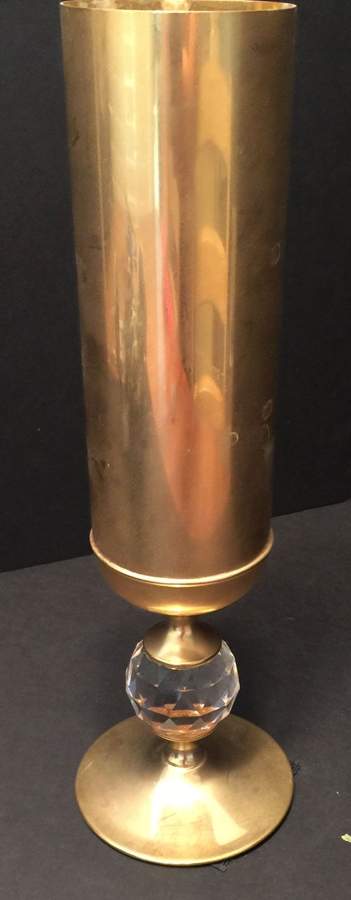 Brass Hollowware Bud Vase by Valerio Albarello-1