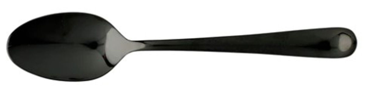 Settimocielo Nero (Stainless) Place/Oval Soup Spoon by Vietri-1