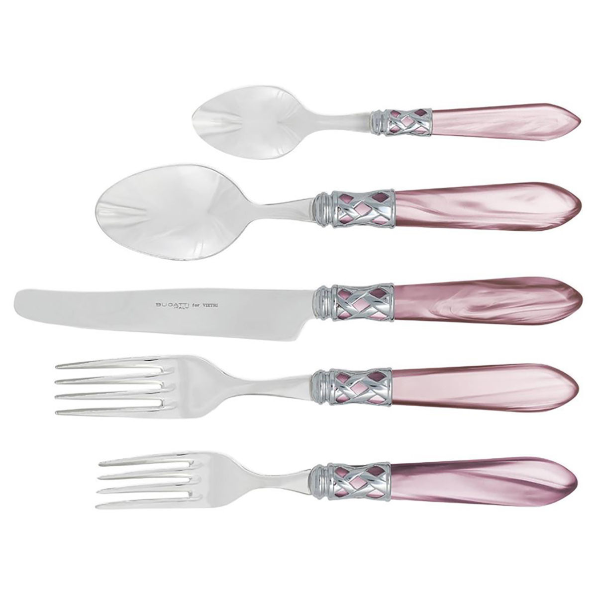 Aladdin Lilac (Brilliant Lattice) New French Hollow Knife by Vietri-1