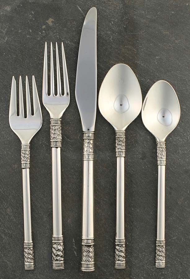Aegean Weave (Sterling, 1970) 5 Piece Place Setting by Wallace Silver-1