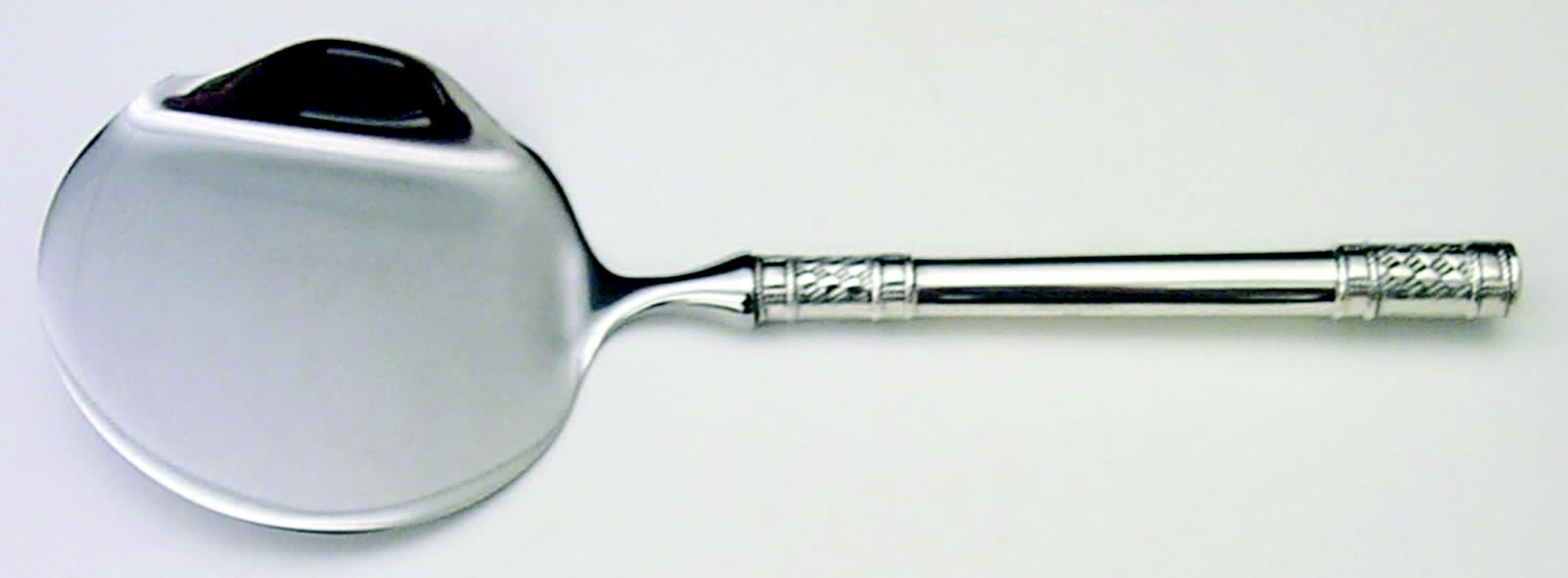 Aegean Weave (Sterling, 1970) Cranberry Server with Stainless Bowl by Wallace Silver-1