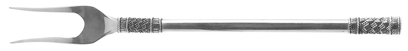 Aegean Weave (Sterling, 1970) Short Handle Pickle/Olive Fork by Wallace Silver-1