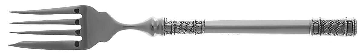 Aegean Weave (Sterling, 1970) Individual Hollow Fish Fork, Stainless Tines by Wallace Silver-1
