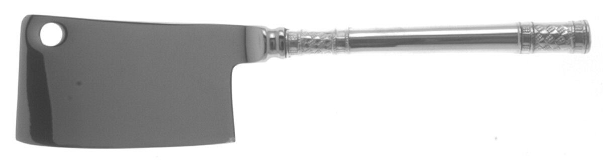 Aegean Weave (Sterling, 1970) Cheese Cleaver with Stainless Blade by Wallace Silver-1