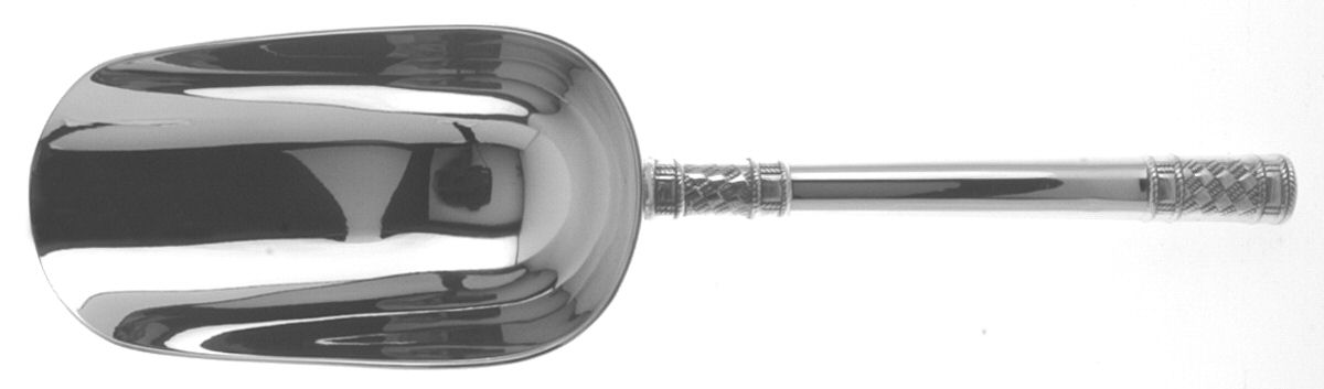 Aegean Weave (Sterling, 1970) Ice Scoop with Silverplate Bowl by Wallace Silver-1