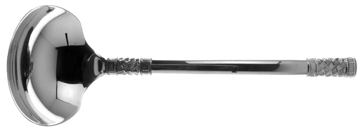 Aegean Weave (Sterling, 1970) Solid Gravy Ladle by Wallace Silver-1