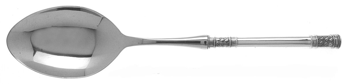 Aegean Weave (Sterling, 1970) Dressing Spoon with Stainless Bowl by Wallace Silver-1