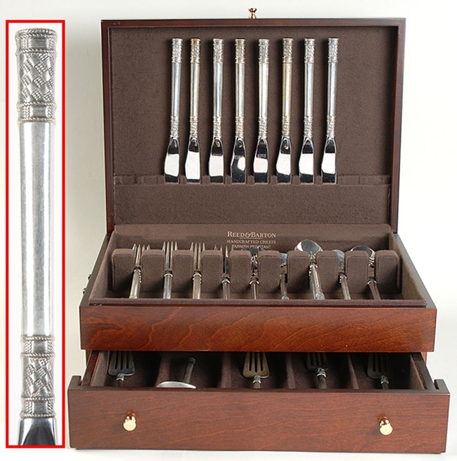 Aegean Weave (Sterling, 1970) 53 Piece Set by Wallace Silver-1