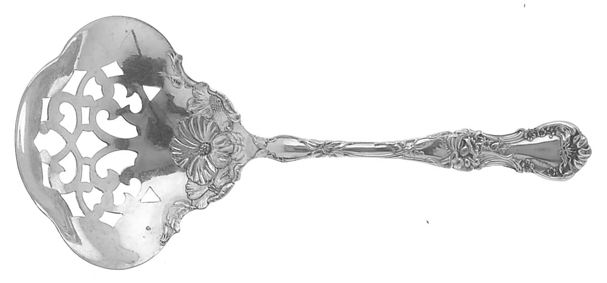 Floral (Silverplate, 1902) Solid Bon Bon Spoon by Wallace Silver-1