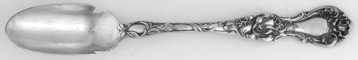 Floral (Silverplate, 1902) Solid Cheese Scoop by Wallace Silver-1