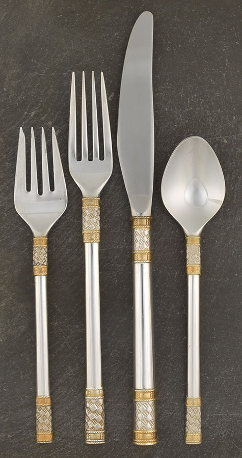 Golden Aegean Weave (Sterling, 1971) 32 Piece Set by Wallace Silver-1