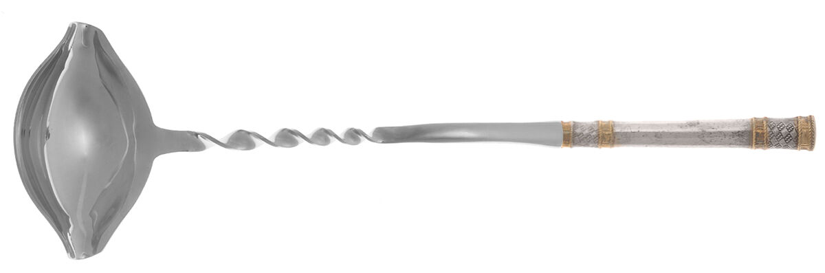 Golden Aegean Weave (Sterling, 1971) Punch Ladle with Stainless Bowl HC by Wallace Silver-1